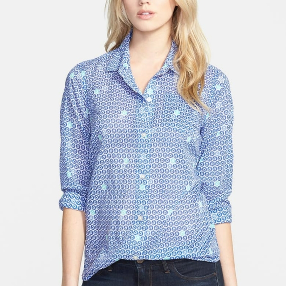 Vineyard Vines Batik Print Button Down Shirt - Picture 1 of 6